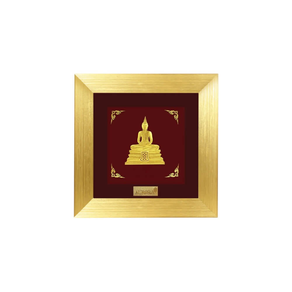 กรอบรูปหลวงพ่อโสธร AURORA DESIGN กรอบทอง ขนาด 18 X 18 ซม._1